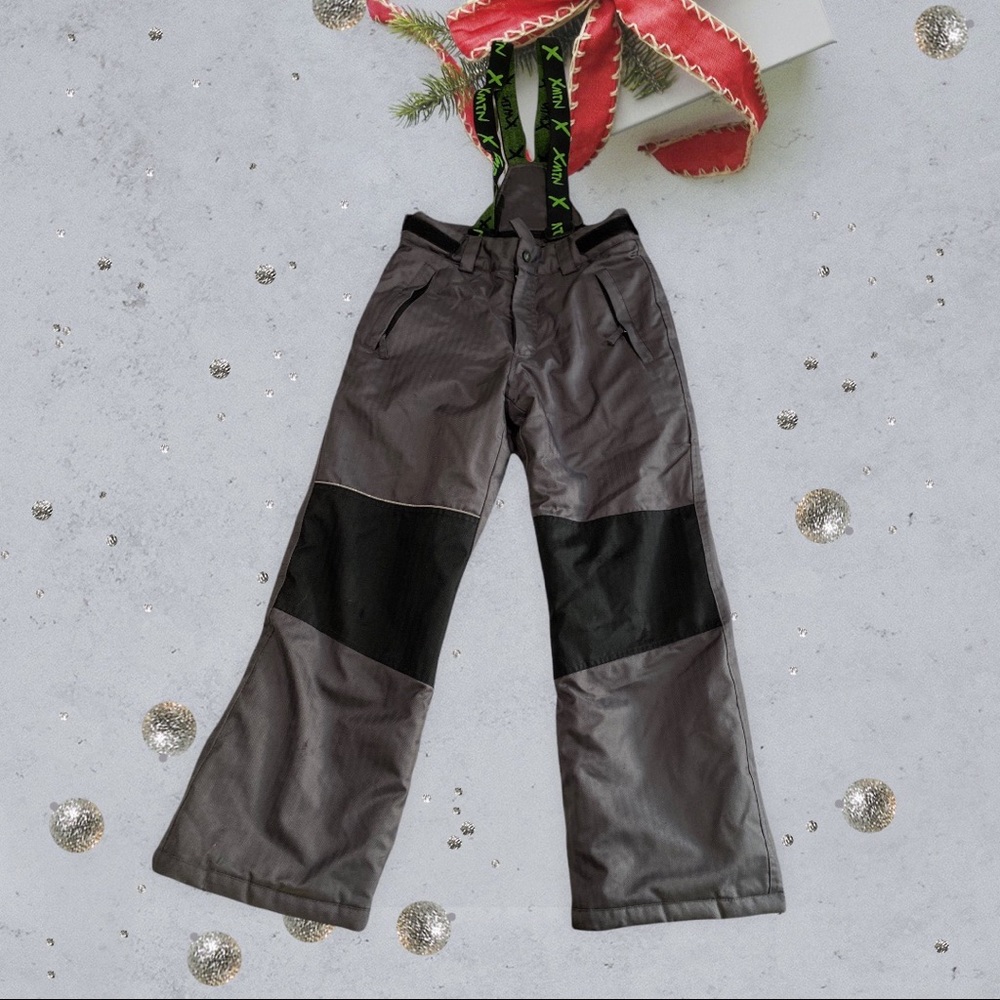 XMTN  Gray Snow Pants with Suspenders